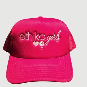 Ethika Girls Magenta Trucker Hat – Adjustable Snapback